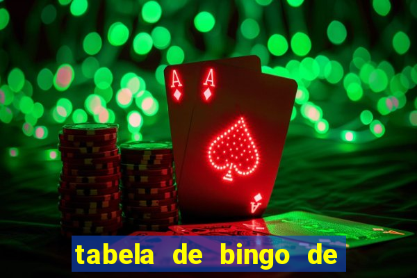 tabela de bingo de 1 a 100